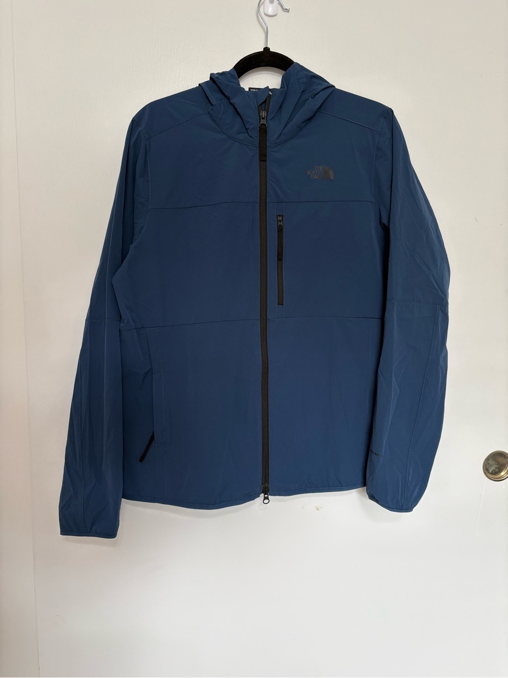 The North Face Men's Navy Hooded Windbreaker Jacket